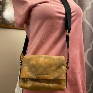 AIMEE KESTENBERG Beige/gold Mini Crossbody Bag NWT